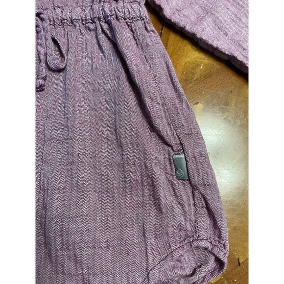 Mountain Hardwear Button Up Tie-Waist Shirt Purple Women's Size Small S - Picture 4 of 11